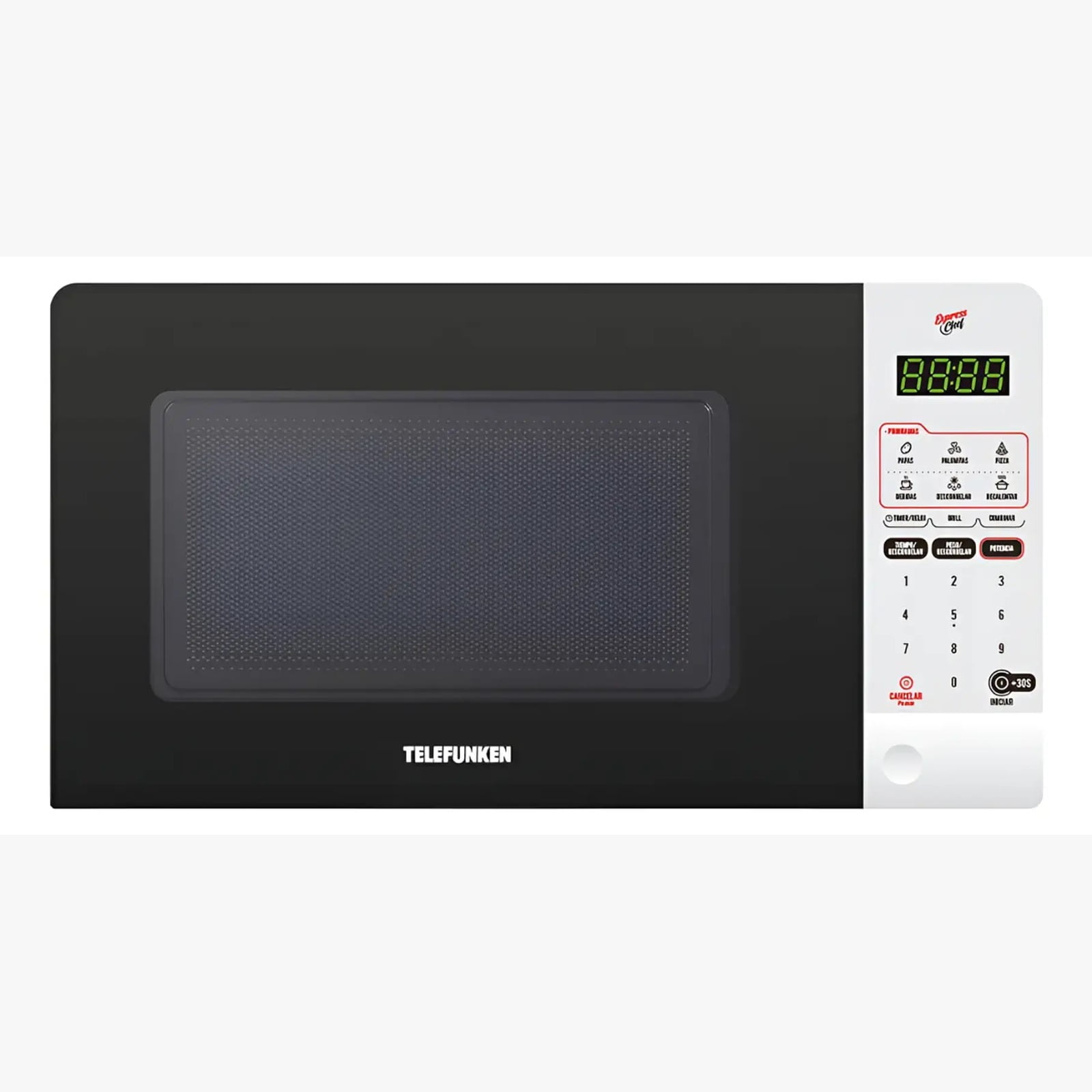 Horno Microondas Telefunken Tfk-20 Dg Microondas 8 Lts Color Blanco Certificado