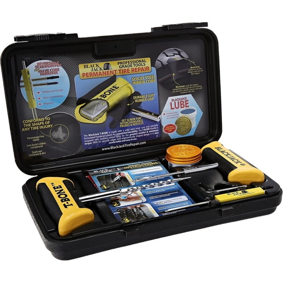 Kit de reparación de neumáticos BlackJack KT340 para 40 reparaciones