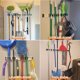 thumbnail image 5 of Soporte de pared para escobas Reliahom de 43 cm, 4 soportes y 5 ganchos, 5 of 6