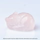 thumbnail image 3 of 1pc Sleeping Cat Crystal Carving - Healing Stone for Home Decor and Gift, 3 of 5