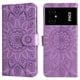 thumbnail image 2 of Funda tipo cartera FOXDOCK para Xiaomi Poco M4 5G , diseño girasol en relieve, cuero PU, cierre magnético, soporte y tarjetero, 2 of 5