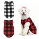 thumbnail image 1 of Uxcell Chaleco de Forro Polar para Perros, Abrigo de Forro Polar Elástico con Anillo para Correa Ropa Gruesa de Invierno para Mascotas Suave (S, Cuadros, Rojo Negro/Negro Blanco, 2 Paquetes), 1 of 7