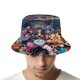 thumbnail image 4 of Villanos Sombrero bucket para adultos, gorra de protección solar, sombrero de pescador plegable para viajes al aire libre, pesca y actividades de verano, 4 of 6