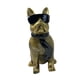 thumbnail image 3 of Estatua Perro Con Gafas Dorado, 3 of 3