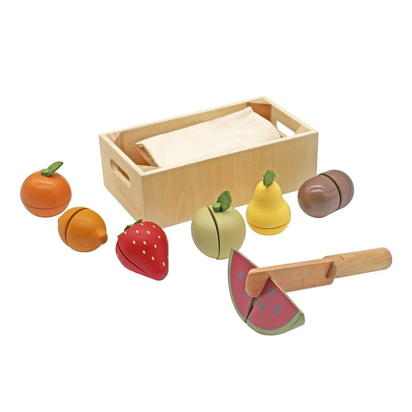 Roots Toys - Juego De Frutas Magnéticas De Madera