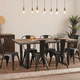 thumbnail image 2 of Comedor Industrial 160x90 Madera Oscura Walnut + 6 Sillas Tolix Negras, 2 of 8