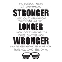 Rienda Libre Graphics - Decomural Kanye West Stronger Song Lyrics Ws-40982