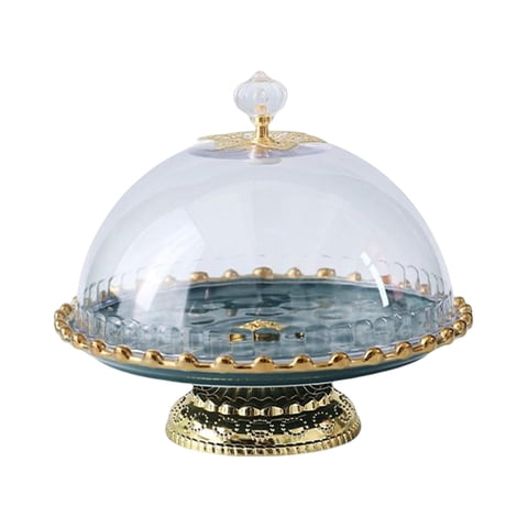 Bothyi - Soporte De Pastel De Cerámica De Estilo Europeo Bandeja De Servicio De Frutas Para Snack Green