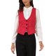 thumbnail image 1 of INSPIRE CHIC Chaleco Vintage para Mujer con Botones, Chaleco de Traje Steampunk Jacquard con Bolsillos M Rojo, 1 of 6