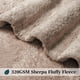 thumbnail image 4 of Manta de forro polar Sherpa Pavilia, color topo, 150 x 200 cm, para todas las estaciones, 4 of 9