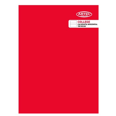 Cuaderno College Caligrafía Horizontal 100 Hojas Artel