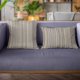 thumbnail image 3 of Cojín decorativo Plutus Brands Blue Plutus Weave Stripe 30 x 50 cm, 3 of 9