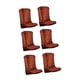 thumbnail image 4 of 6 Cajas De Flores Con Diseño De Botas De Vaquero Para Centro De Mesa De Interior, Color Marrón, 4 of 5
