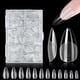 thumbnail image 1 of 500 puntas de uñas transparentes, puntas de gel suave de cobertura total para extensiones de uñas en remojo - Uñas postizas acrílicas en 12 tamaños, 1 of 5