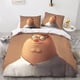 thumbnail image 2 of Juego de ropa de cama Entemah Family Guy, funda nórdica impresa en 3D, 3 piezas, suave, transpirable, divertida, con funda de edredón de anime y fundas de almohada., 2 of 3