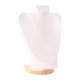 thumbnail image 4 of Soporte De Busto Con Cadena Para Exhibición De Collares, Maniquí Para Mostrador De Casa, Tienda, 30 Cm, PU Blanco, 4 of 5