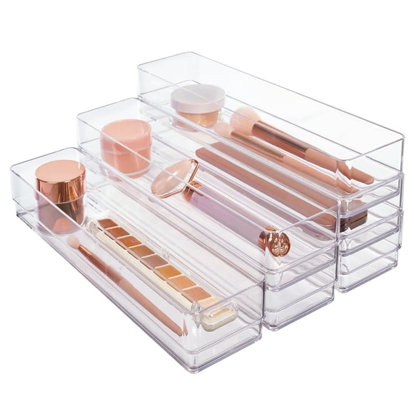 Set Organizador De Cajones Simplesort 6 Piezas Plástico Transparente