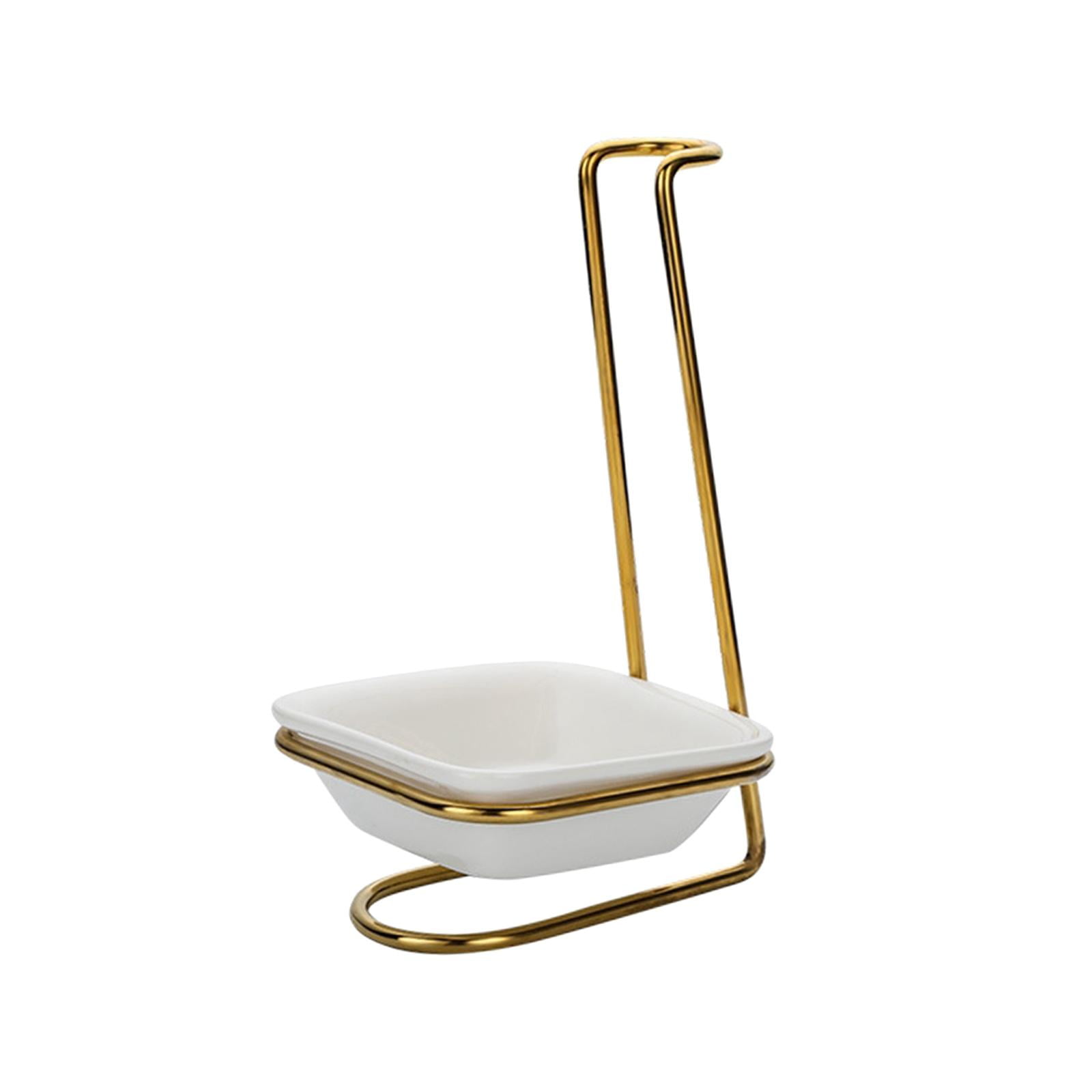 Magideal - Soporte Para Cuchara, Soporte Vertical Para Cucharón, Ayudante De Cocina, Batidor, Espumadera, Soporte Para Cucharón De Sopa Para Cocina, Restaurante, Solo Cuadrado