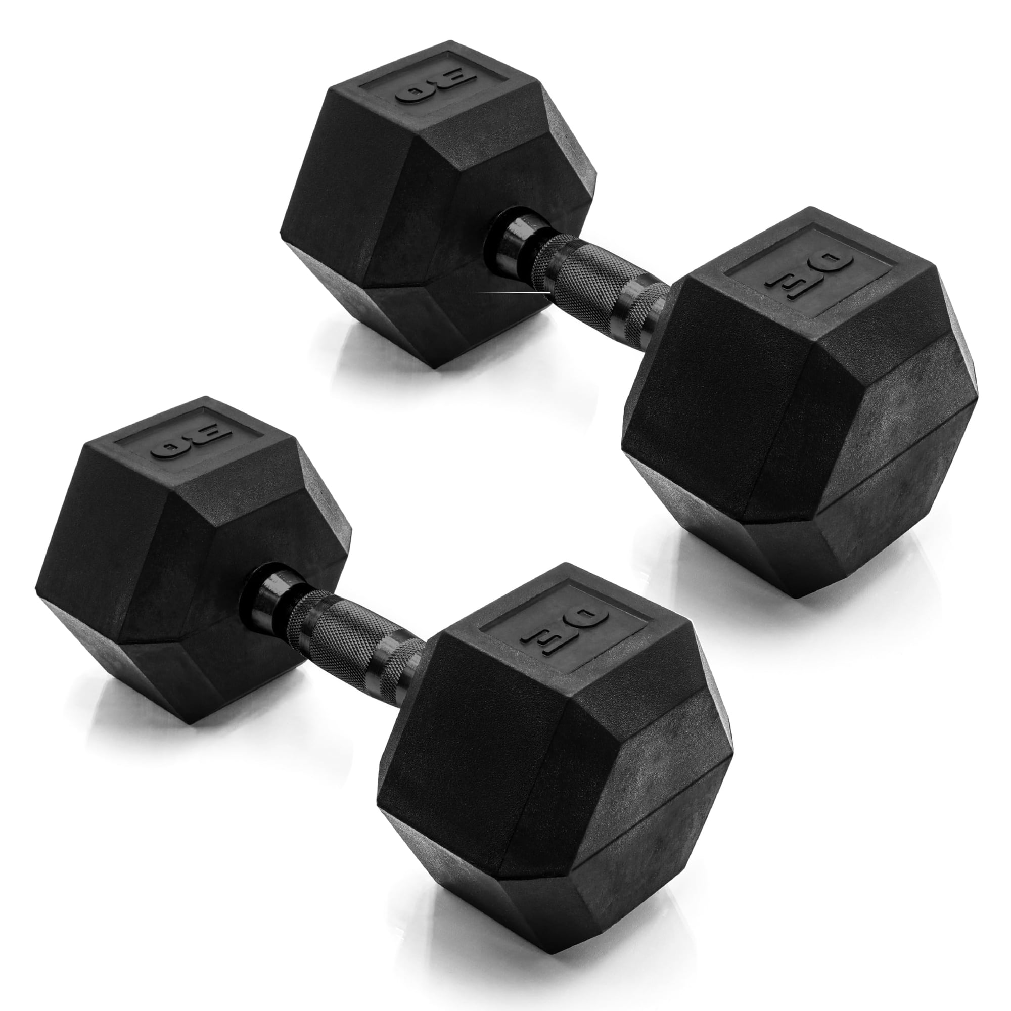 Par De Mancuernas Hexagonales Cap De 13,5 Kg Con Recubrimiento De Goma