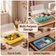 thumbnail image 4 of Contenedor de almacenamiento Sensory Bin Carolart, paquete de 3 pajitas de trigo, 34 cm, 4 of 8
