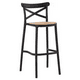 thumbnail image 1 of Taburete Crossback Danubio Piso de Bar o Terraza 66cm Negro, 1 of 6
