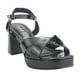 thumbnail image 3 of Sandalia Chalada Mujer Flora-1 Negro Casual, 3 of 6