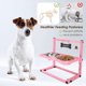 thumbnail image 2 of Cuencos para perros SHAINFUN de altura ajustable, rosa, 10‑25 cm, 2 of 5