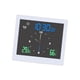 thumbnail image 3 of Reloj de pared para ducha, con termómetro higrómetro, reloj de digital para baño para interiores , Blanco, 3 of 5
