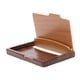 thumbnail image 2 of Tarjetero de madera, estuche para tarjetas de presentación, caja para tarjetas, sencillo, organizador de tarjetas de presentación, portátil, resistent, 2 of 5