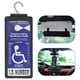thumbnail image 1 of Soporte para carteles Yuoyar Handicap Portable Transparente Negro, 1 of 6