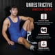 thumbnail image 3 of Matman Edge Malla de lucha para hombre y niño, spandex, color sólido (azul rey, 2XS), 3 of 7