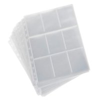 Magideal - Fundas Impermeables Para Tarjetas De Juego, Carpetas Para Tarjetas Fotográficas, Álbumes De Fotos, Tarjetas Deportivas, Tarjetas De Presentación. 9 Celda