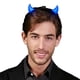 thumbnail image 3 of Diadema LED con forma de cuernos de diablo, parpadea en azul Lucius, 3 of 4