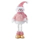 thumbnail image 1 of Mono Nieve Navidad Patas Largas Rosado 45 cm, 1 of 3