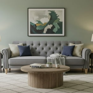 Daniels - Sofá Futón 3 Cuerpos Clásico Milán Gris Eg2025Gr