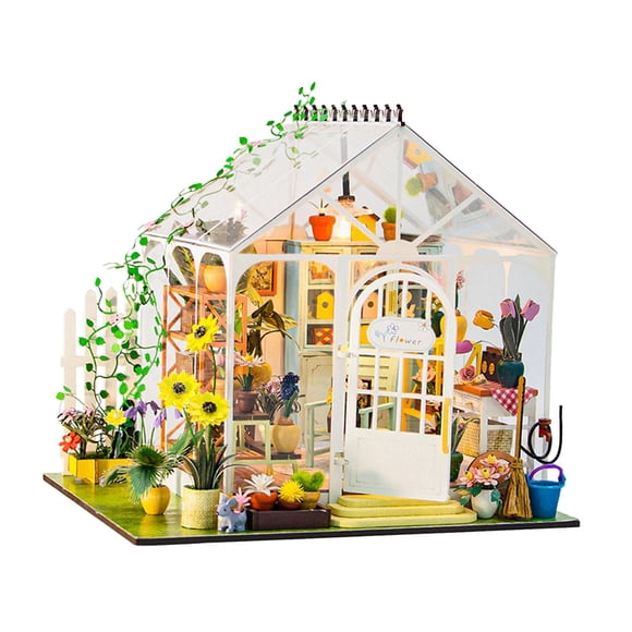 Kits De Casas De Muñecas En Miniatura Para Hacer Uno Mismo, Modelo De Casa En Miniatura Hecho A Mano Para Niños, Niñas Y Adultos