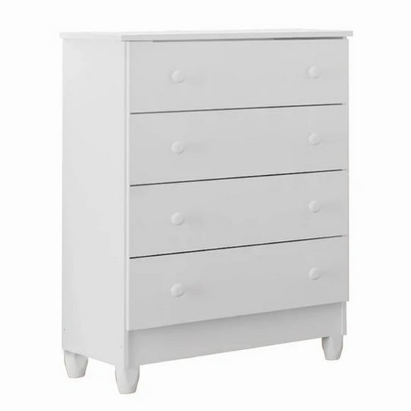 Cómoda Infantil Kidscool Mel 4 Cajones Blanco