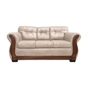 América Decora - Sofá Con Resorte Estructural 3 Personas Taurus Envejecido Beige X