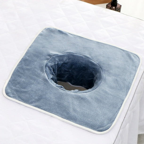40*80cm Thickened Beauty SPA Massage Table Planking Face Towel With Hole Bed Bandana