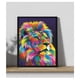 thumbnail image 1 of Cuadro Decorativo Figura de Leon Abstracto Medidas 30x40 CM, 1 of 2