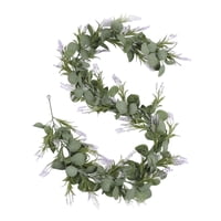 Bothyi - Guirnalda De Eucalipto Artificial Vides De Lavanda De Eucalipto Para El Festival Del Partido
