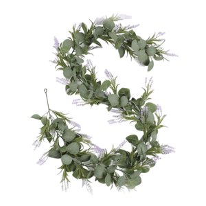 Bothyi - Guirnalda De Eucalipto Artificial Vides De Lavanda De Eucalipto Para El Festival Del Partido