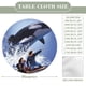 thumbnail image 2 of Free Willy-theme Fitted Round Tablecloths Elastic Edged Table Covers Waterproof Table Cloth for Kitchen Holiday Party Tables Decor 120cm, 2 of 6