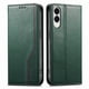 thumbnail image 1 of Funda tipo cartera para Samsung Galaxy S25 Edge de piel con cierre magnético, ranuras para tarjetas y correa para la muñeca Verde, 1 of 6