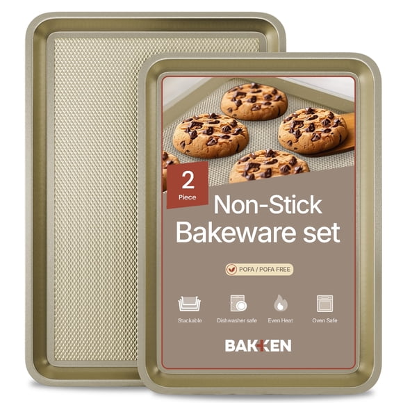 Juego de bandejas para galletas Bakken Swiss Diamond Bottom antiadherentes