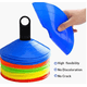 thumbnail image 4 of Conos de Entrenamiento AK Sport 50 Unidades Multicolor Flexibles 20cm Diámetro, 4 of 6