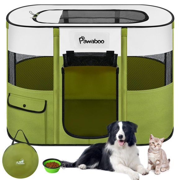 Parque para perros Pawaboo portátil e impermeable 81x61x56 cm M