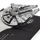 thumbnail image 1 of Tarjeta Hallmark Millennium Falcon 3D desplegable en plata, 1 of 9