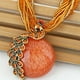 thumbnail image 1 of Bohemian Ethnic Style Retro Leaf Peacock Gemstone Pendant Necklace For Women Girls, 1 of 3