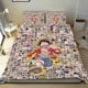 thumbnail image 1 of One Piece Conjunto de sábanas temático, trío de piezas, cómodo y amigable con la piel, diseño único, regalo de decoración para el hogar para familiares, amigos y fans,173cm *218cm, 1 of 6